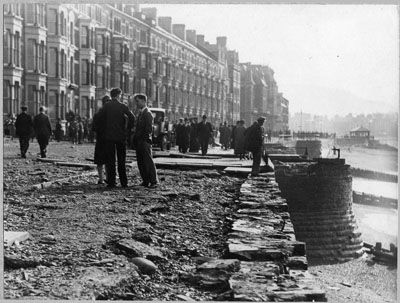 Storm Damage to Prom - Alexandra Terrace 1927
