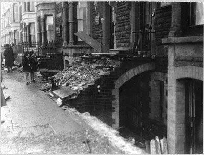 Storm Damage to Alexandra Terrace 1927