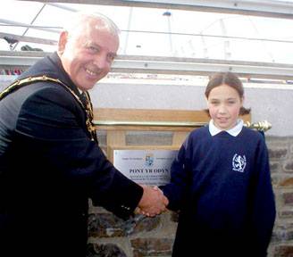 bridge opening, Aberystwyth