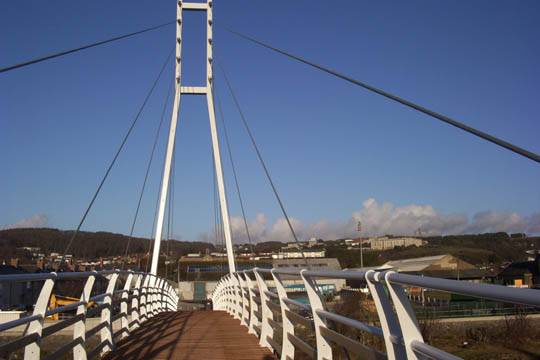 suspension bridge, Aberystwyth